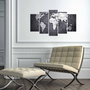 Wallity Pintura decorativa de MDF 5 piezas Multicolor